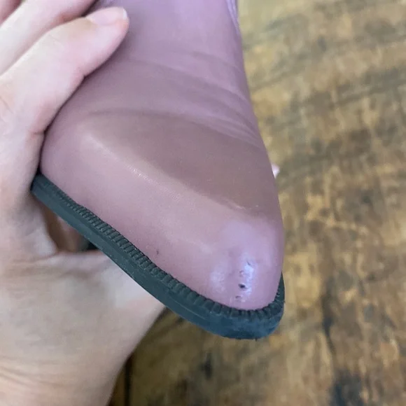 Franco Sarto Rosa Marmo Faux Leather Heeled Boots - Size 7 - Picture 14 of 16